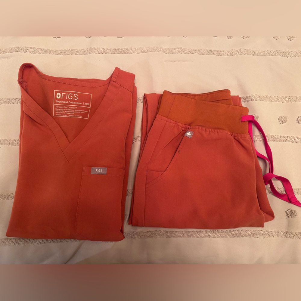 Figs Vibrant Orange Medical Scrubs